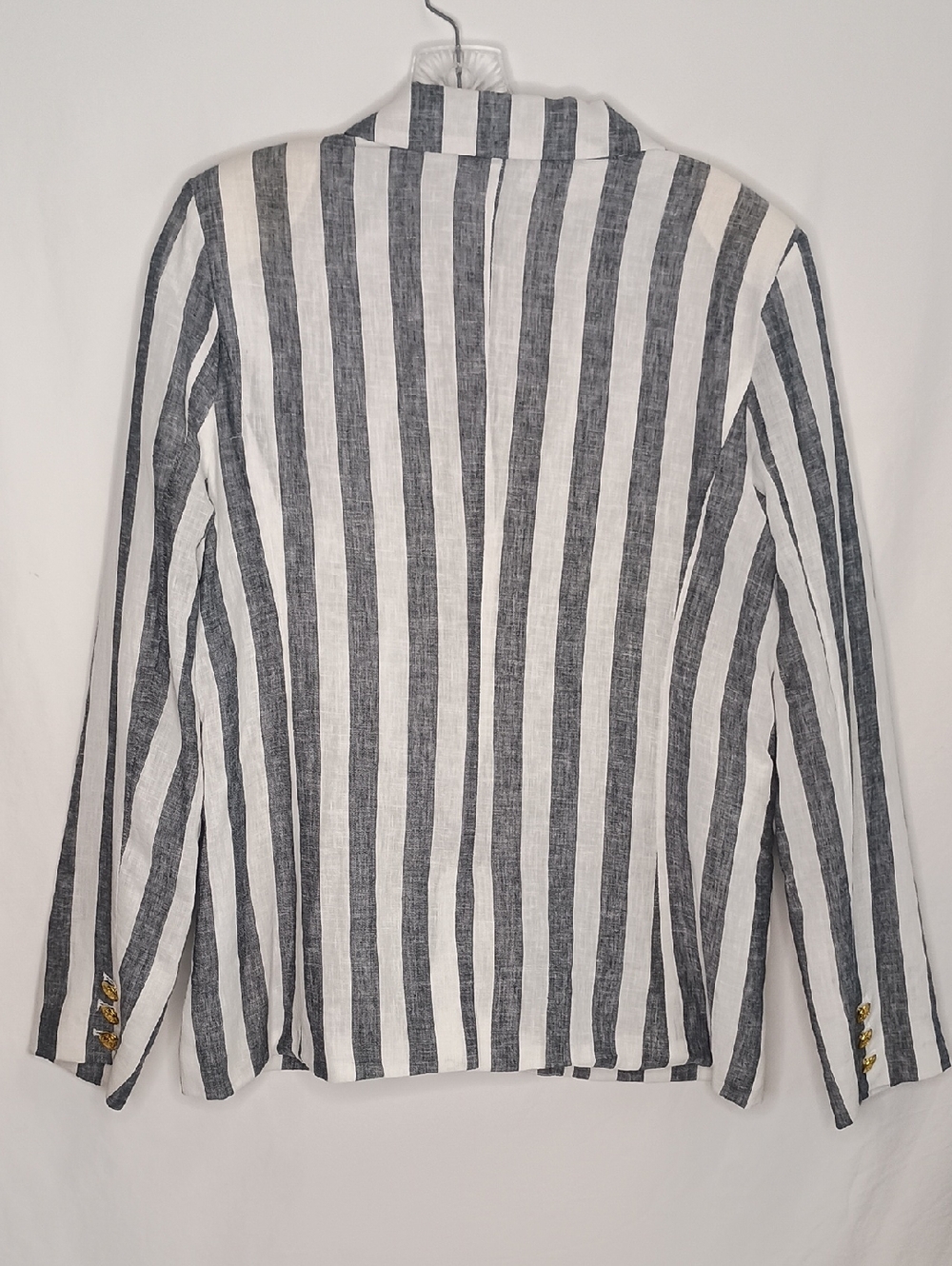 Women's Size 14 Linen Blazer Nautical Beachy - Picture 7 of 12